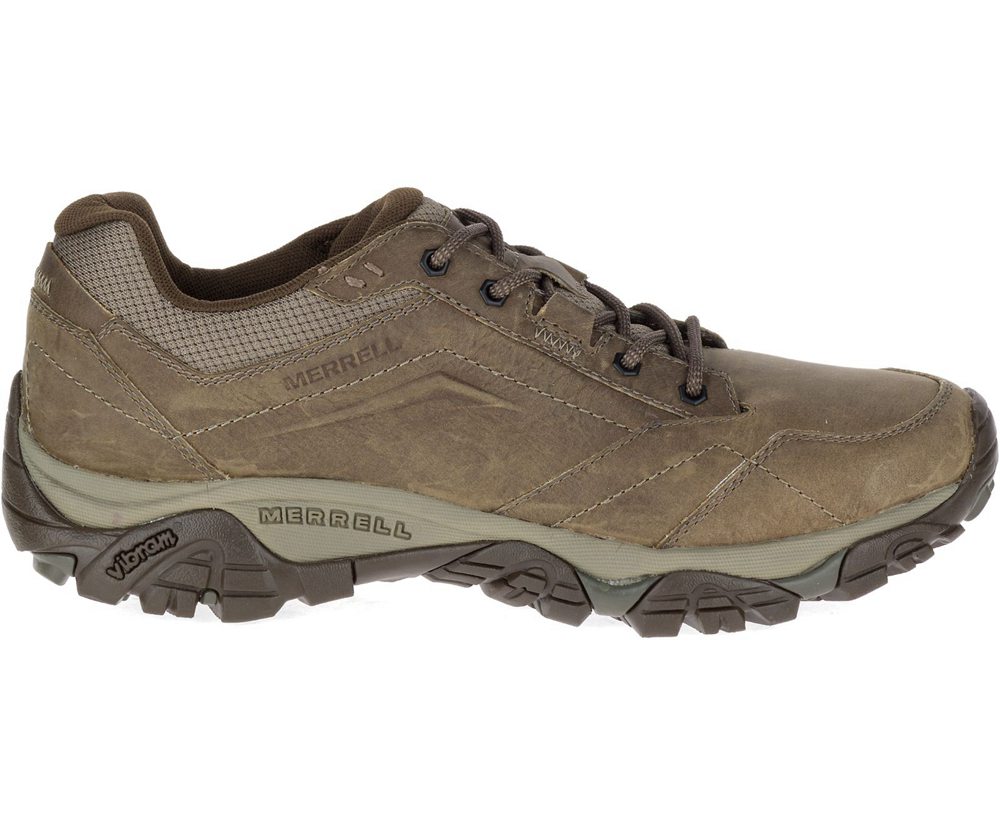 Buty Sportowe Merrell Męskie Oliwkowe - Moab Adventure Lace - 752461-PIX